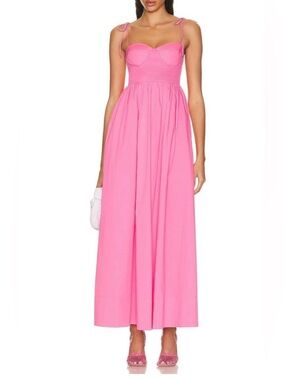 Staud pink Landry dress